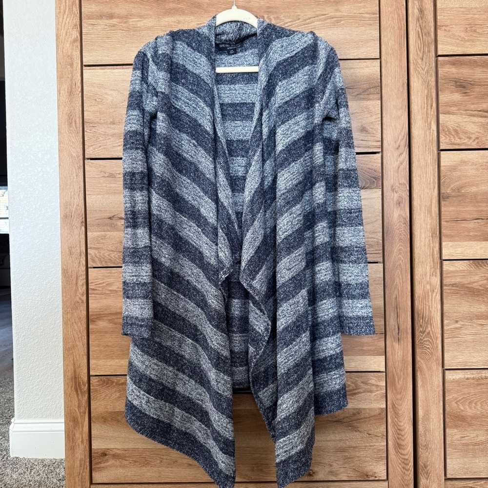 Barefoot Dreams Stripe Cozy Chic Lite Cardigan Sz S/M - Picture 2 of 3